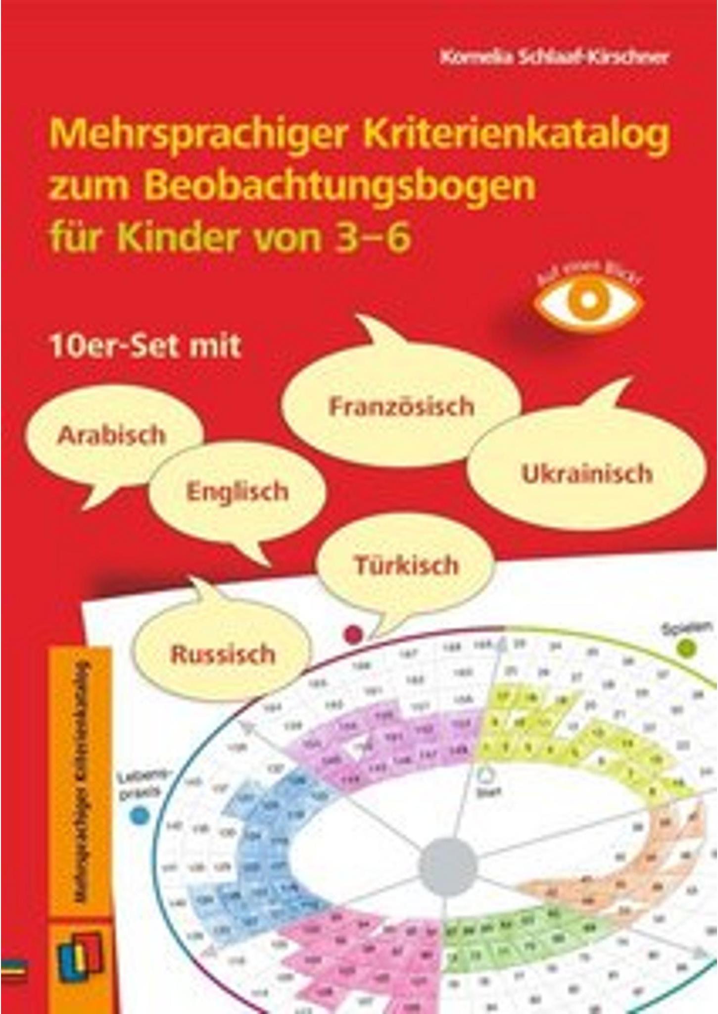 Verlag an der Ruhr Mehrsprachiger Kriterienkatalog zum Beobachtungsbogen für Kinder von 3 bis 6 21785912_9783834660961