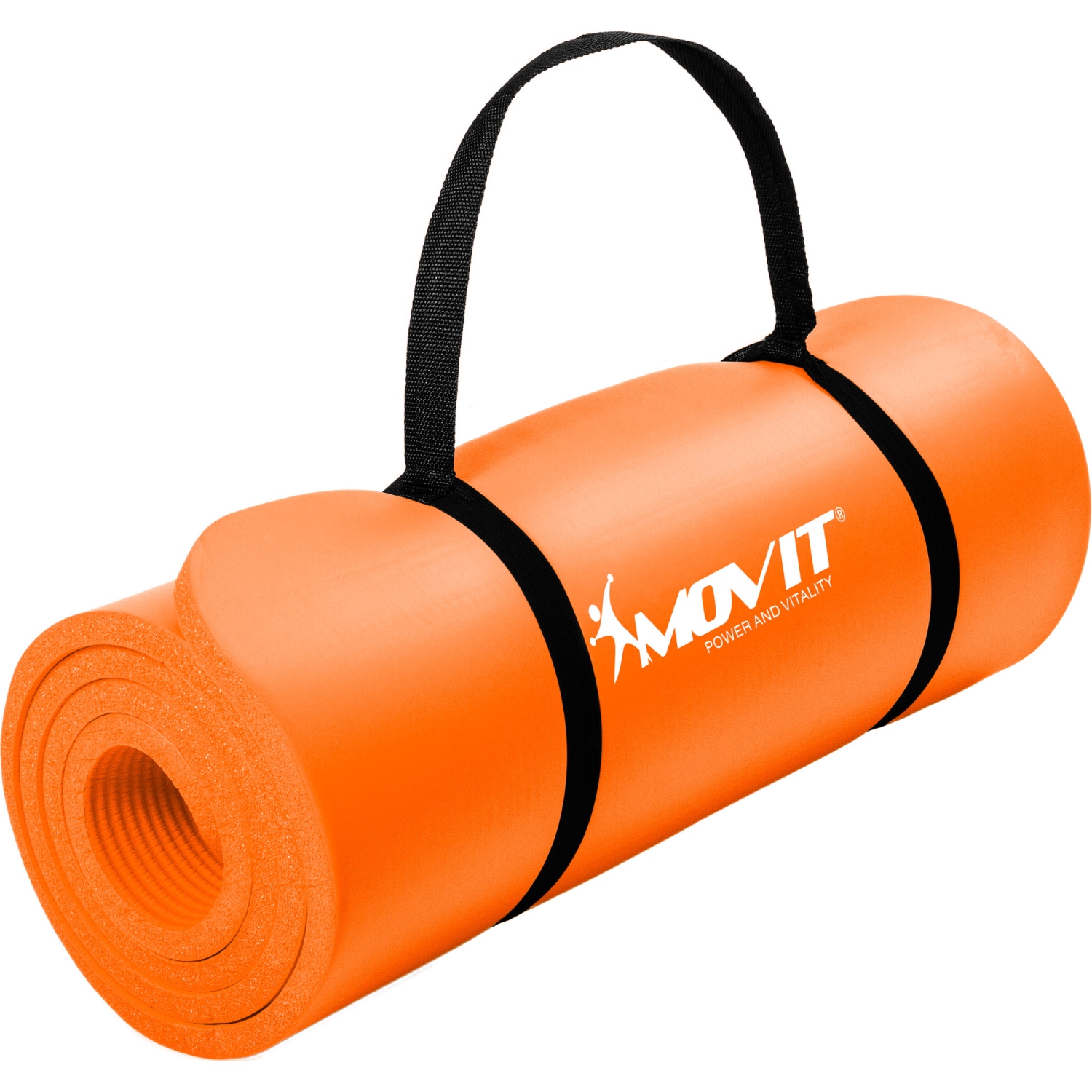 MOVIT 190x60x1,5cm Yogamatte Gymnastikmatte Yoga Matte Fitnessmatte Orange