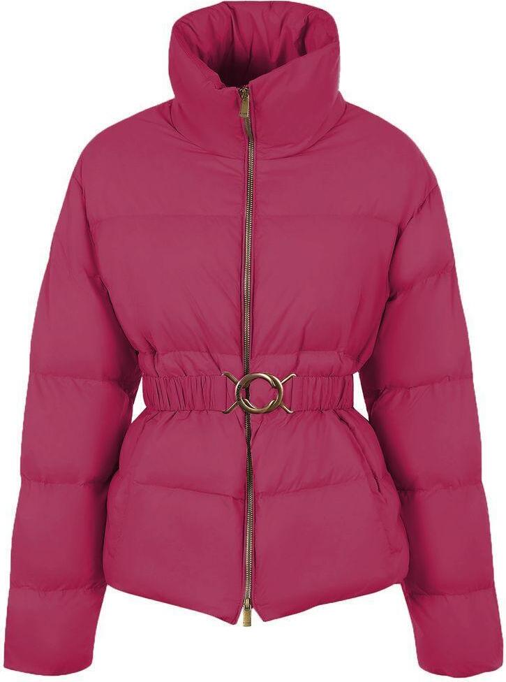 PINKO Fuchsia Nylonjacke und Umhang – XS
