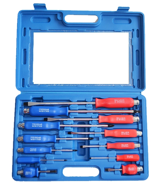 SILVER Wkrtaki do pobijania 12szt./silber