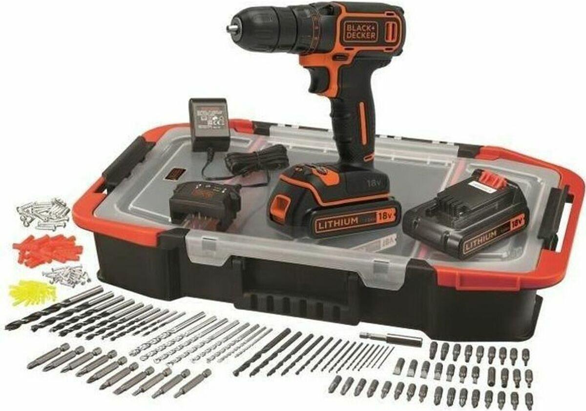 Bohrmaschine mit Schraubfunktion Black & Decker BDCDC18BAST-QW 18 V 15 Nm S7109022