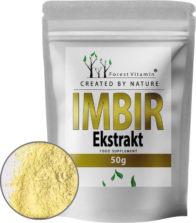 Ingwerpulver 50g - gemahlen Ingwerwurzel Extrakt - Gewürz - Forest Vitamin
