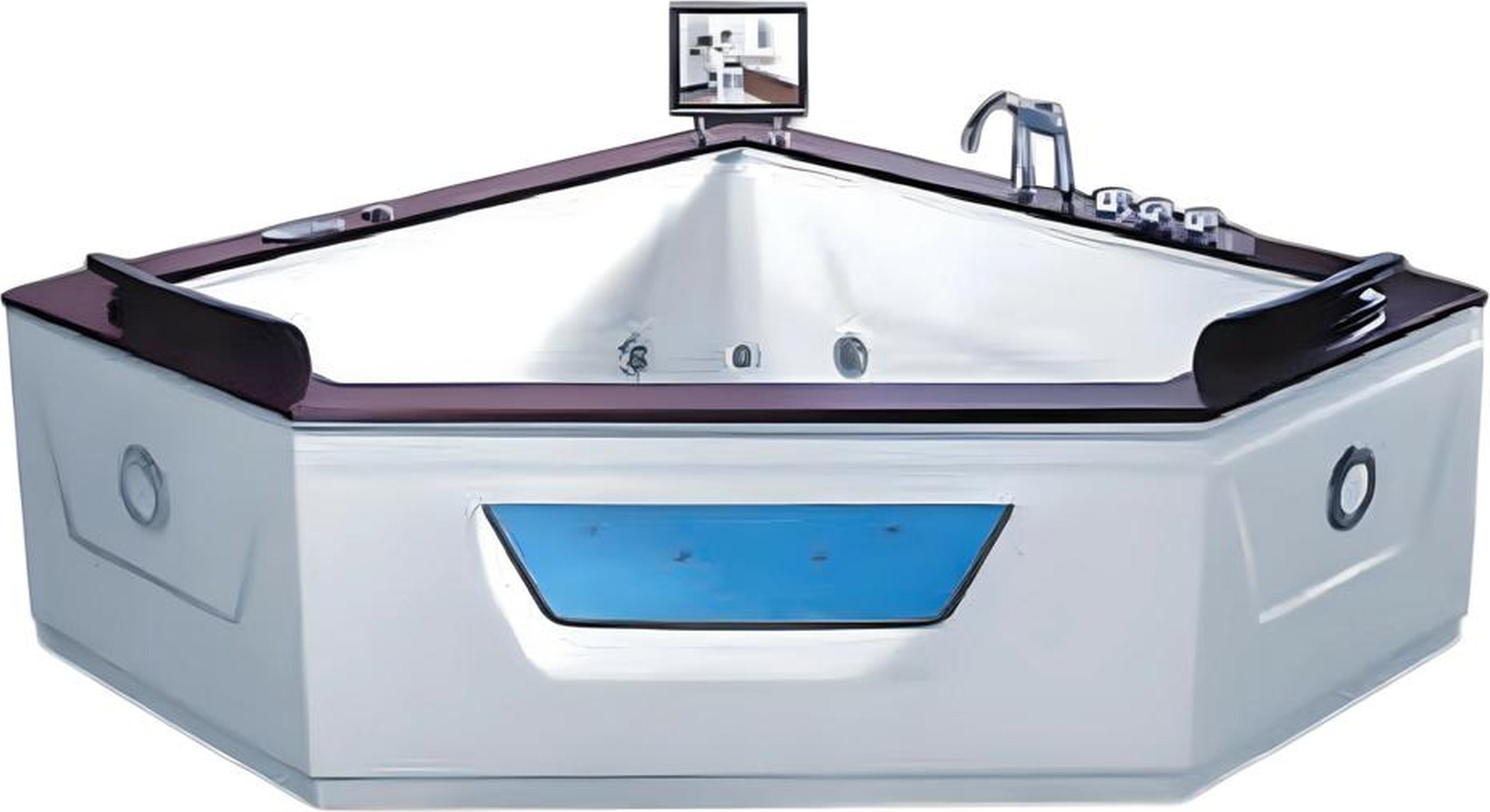 AEA Eckbadewanne Whirlpool Massagewanne Luxuswanne Hydromassagewanne 180x180 cm