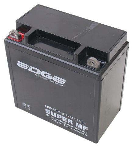 Edge Batterie 12N9-BS Piaggio Vespa Gilera (MF) YB9B (mit Gelfüllung)