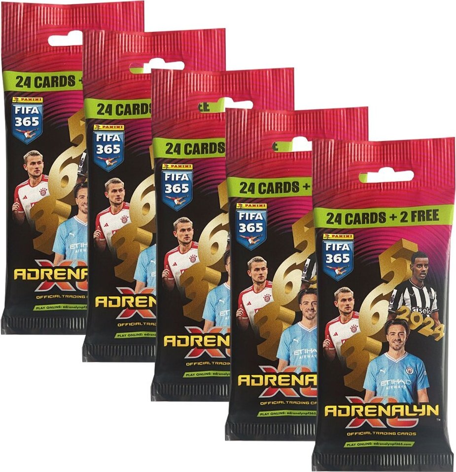 Panini FIFA 365 - 2024 Adrenalyn XL - 5 Fat Packs