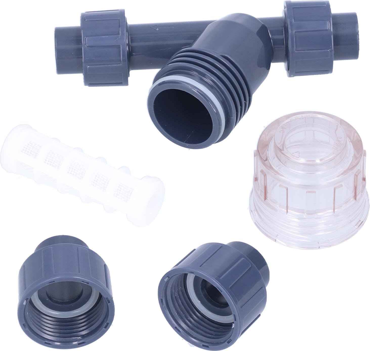 TWO TREES Tropffilter Y-Typ PVC 20 mm Druckregulierender Bewässerungsfilter für die chemische Industrie Landwirtschaftliche Bewässerung