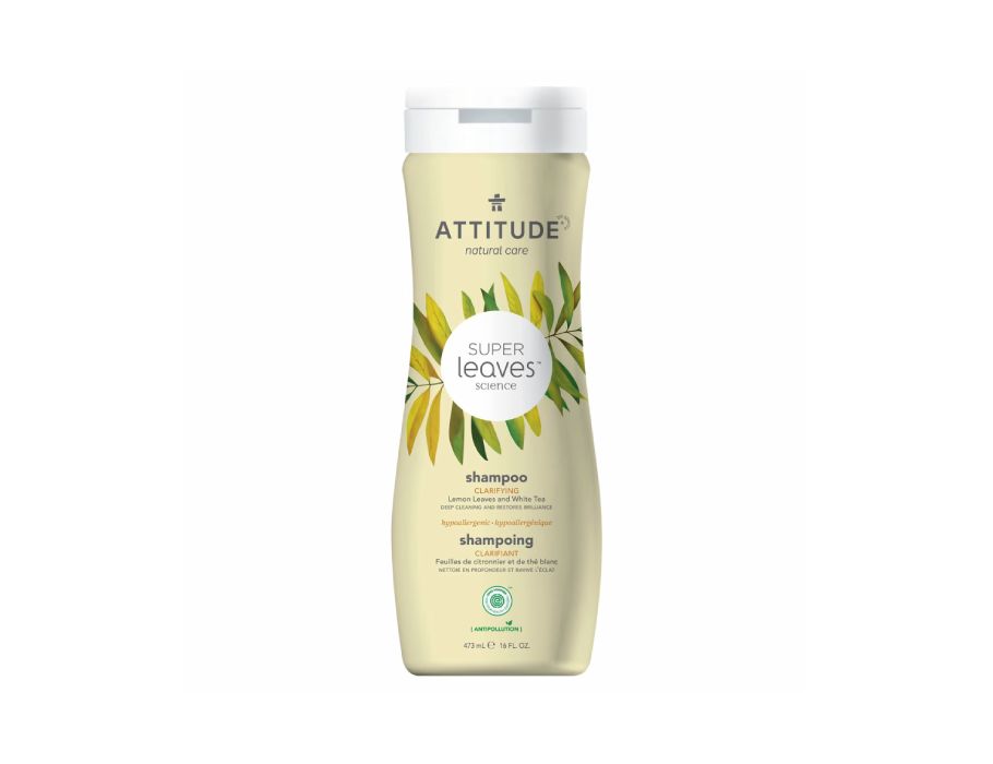 ATTITUDE Super Leaves Shampoo Hĺbkovo čistiaci šampón s citrónovými listami a bielym čajom 473ml - vegánsky šampón
