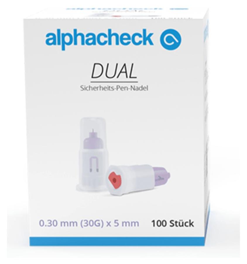 Berger Med GmbH Alphacheck dual Sicherheits-Pen-Nadeln 30 Gx5 mm 100 St 16008759
