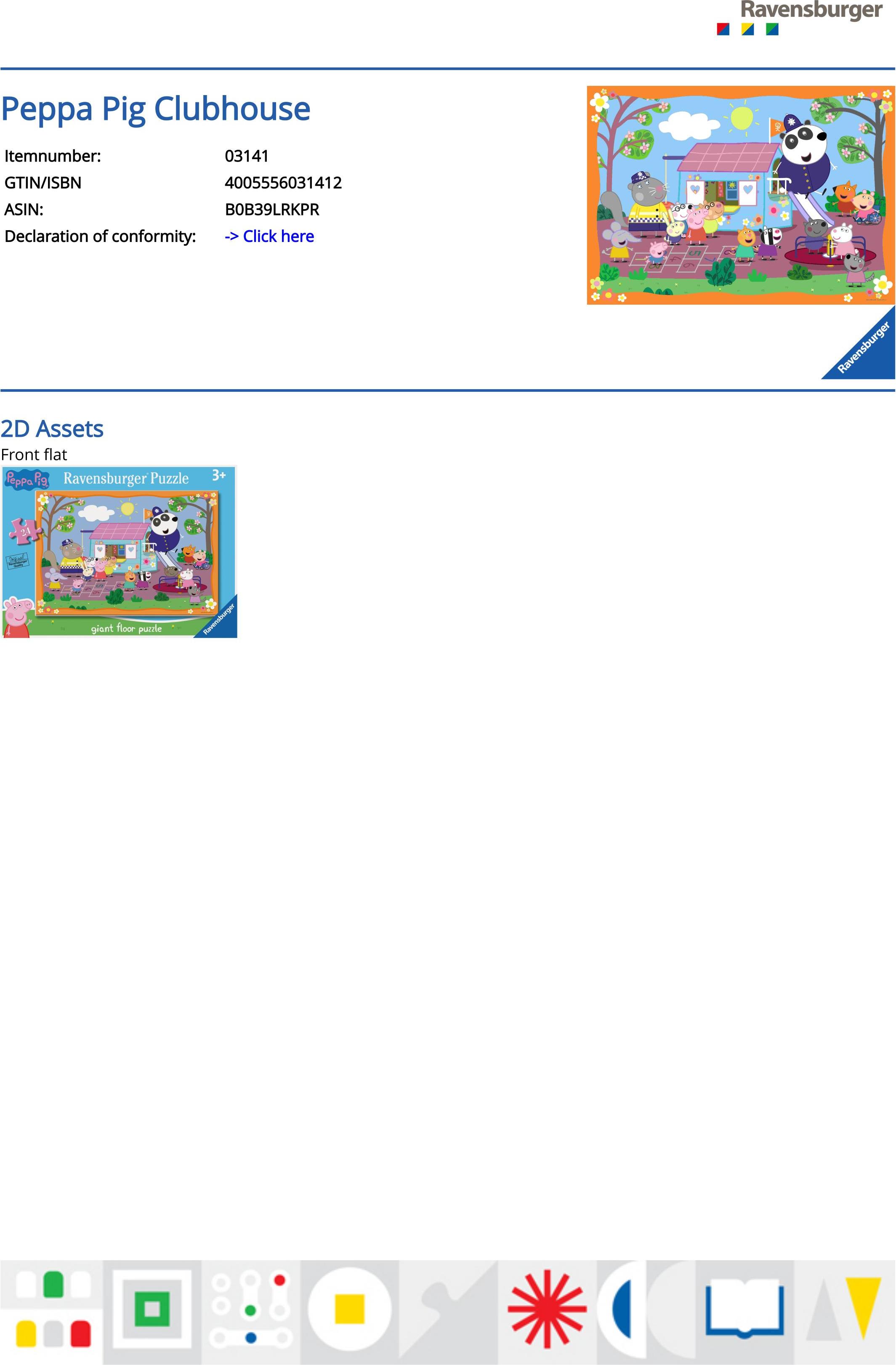 Ravensburger Spielverlag Peppa Pigs Clubhouse Ravensburger 03141