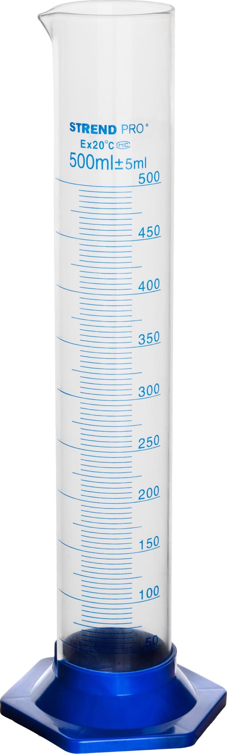 Zylinder Strend Pro, 500 ml, Messzylinder, Glas