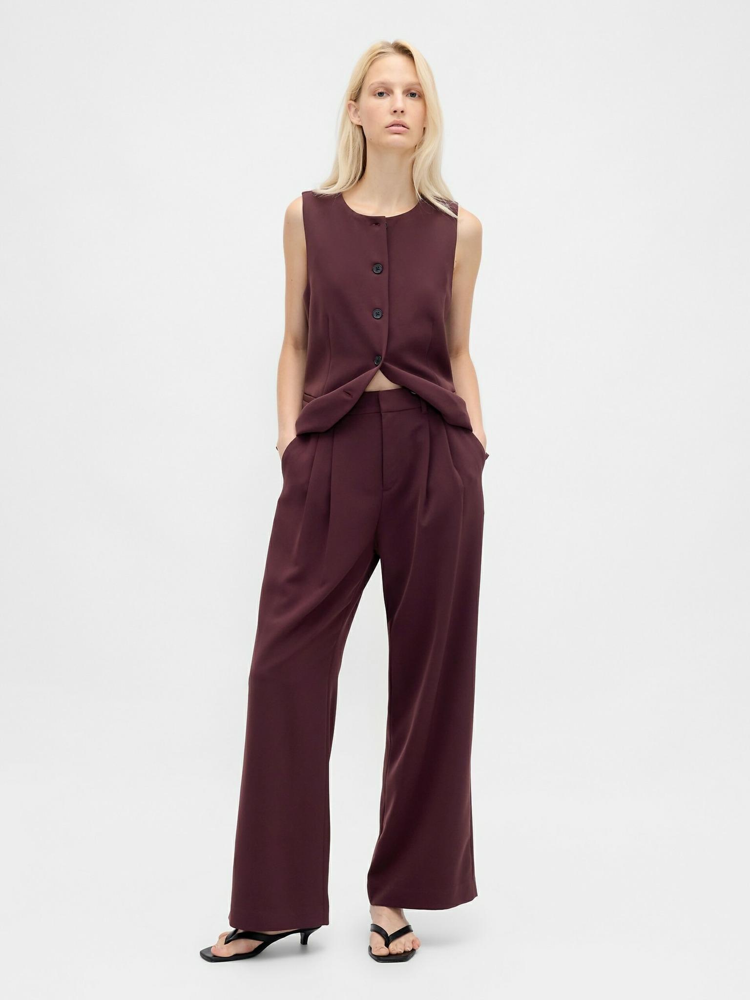 GAP High-Rise Weite Stretch Damenhose Serie 365 Größe 4 Lila 800532-04__4