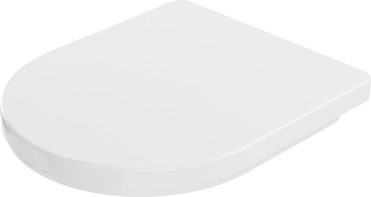 VIGOUR Clivia Plus WC-Sitz WC-Brille barrierefrei Toilettensitz Klobrille Duroplast behindertengerechte, weiß