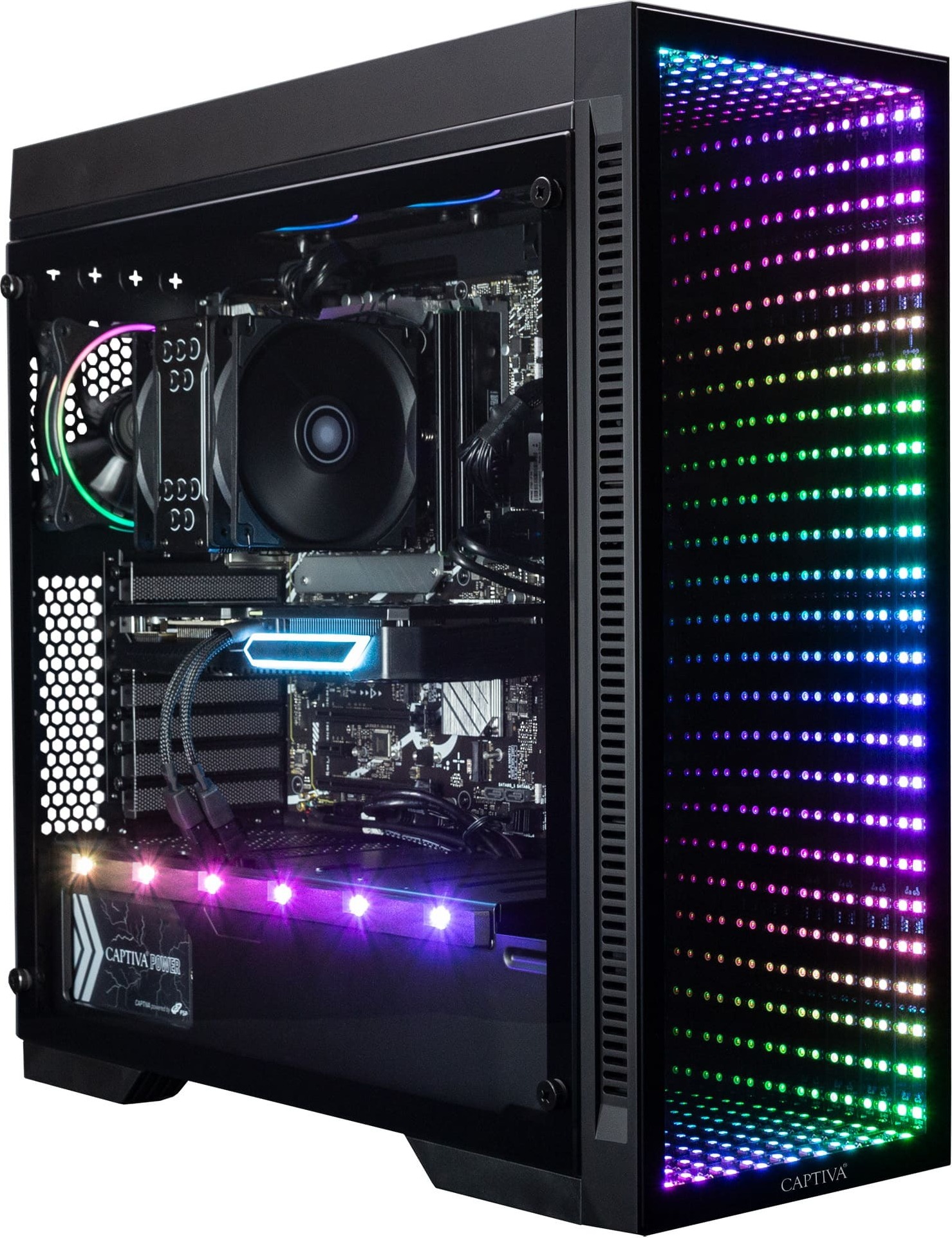 Captiva PC Highend Gaming R83-970 | AMD Ryzen 9 7900X3D | 64 GB DDR5 RAM | NVIDIA GeForce RTX 4080 Super 16 GB | 2 TB SSD | bez OS