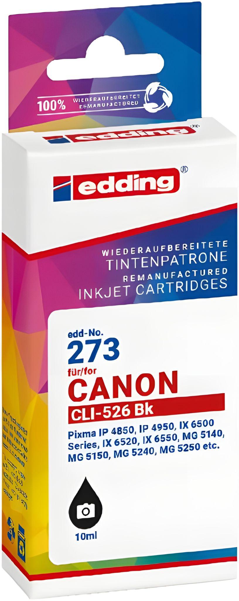 Edding EDD-273, Čierna, 10 ml, 1 kusov, Balenie po jednom kuse