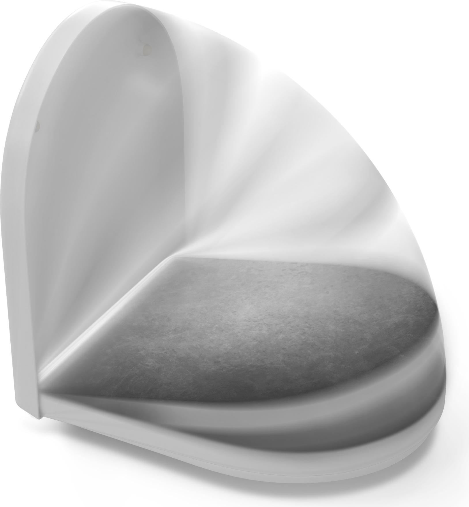 DEQORI WC-Sitz Duroplast 36,4x45,4 cm 'Leere Schultafel' Toilettensitz WC-Brille Design TS-36-45-SC-W-1951-UV