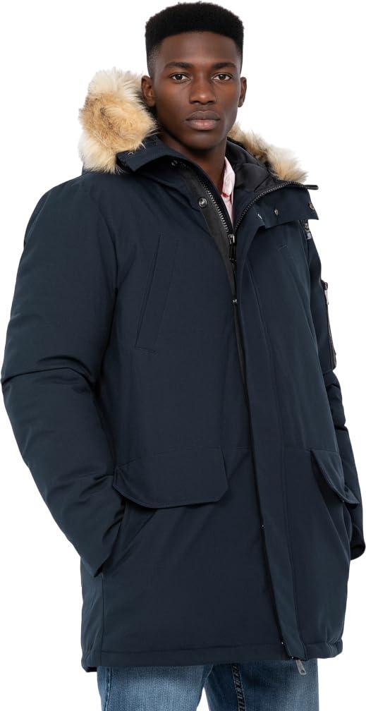 Schott NYC Herren Nelson20 Anorak Not Applicable, Marine, XX-Large