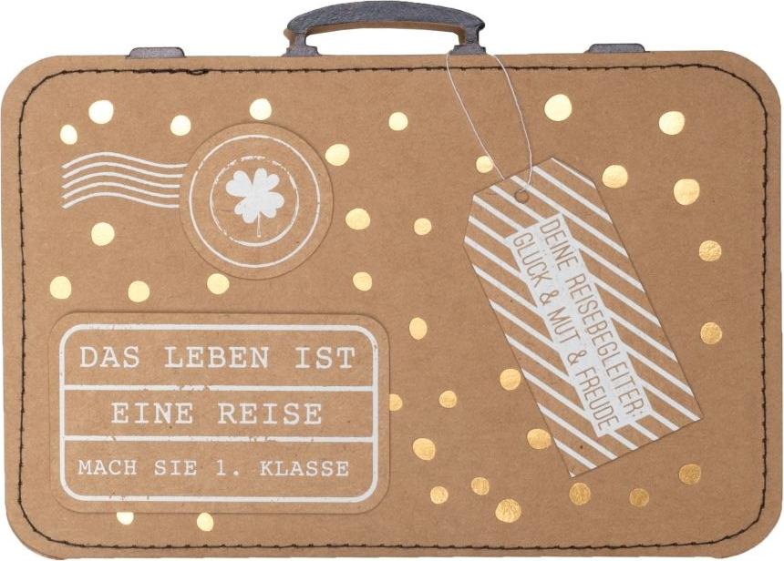 räder Kofferkarte "Das Leben ist eine Reise" 63392
