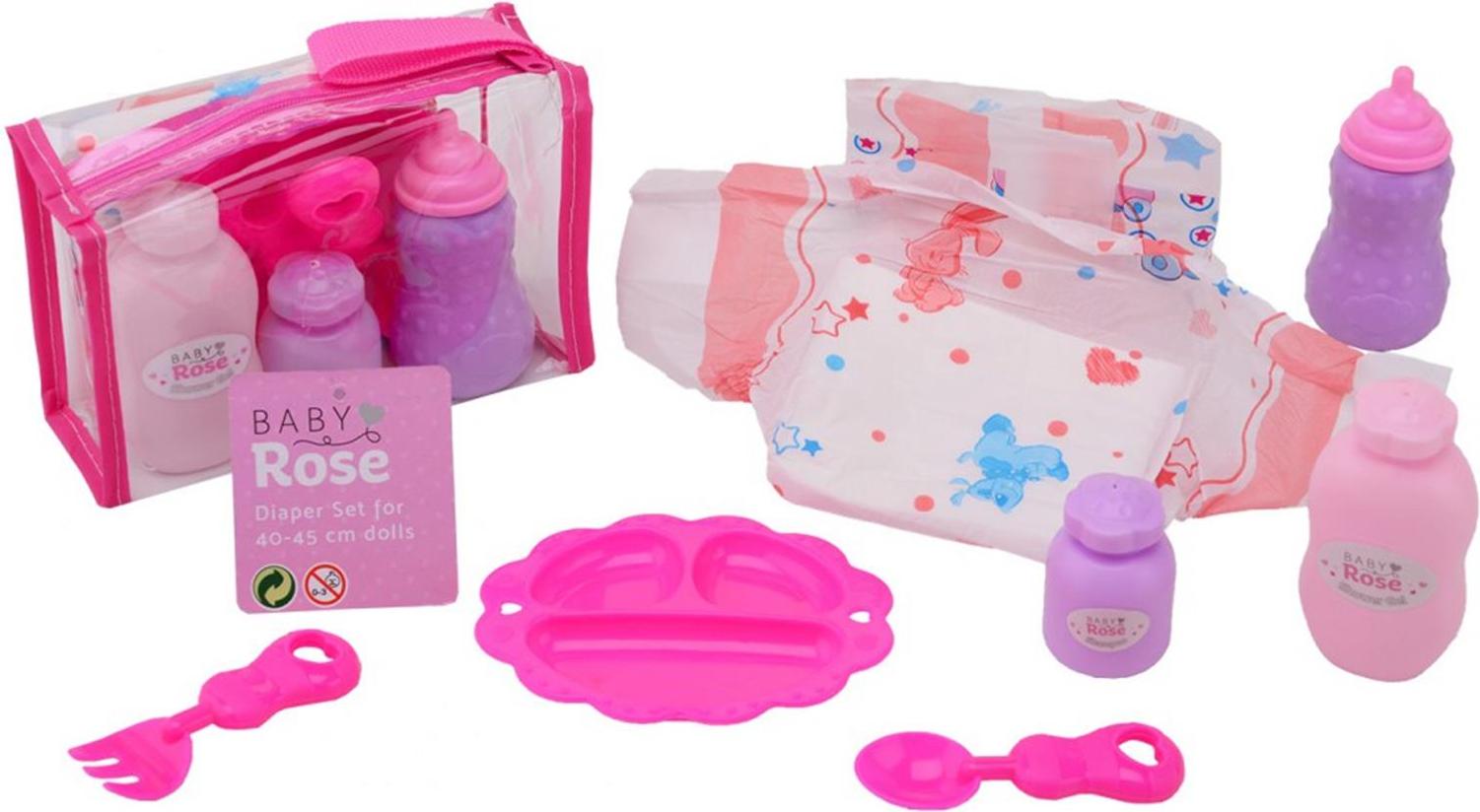 Johntoy Baby Rose Fütter- und Wickelset 27655