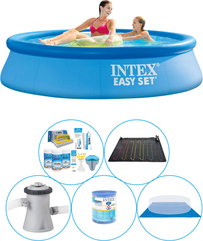 Kombinovaný bazén - 6-dielny - Intex Easy Set Round 244x61 cm