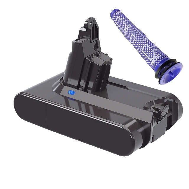 Batéria Dyson V6, kapacita 216 V, kompatibilná s viacerými modelmi Dyson, nebesky modrá