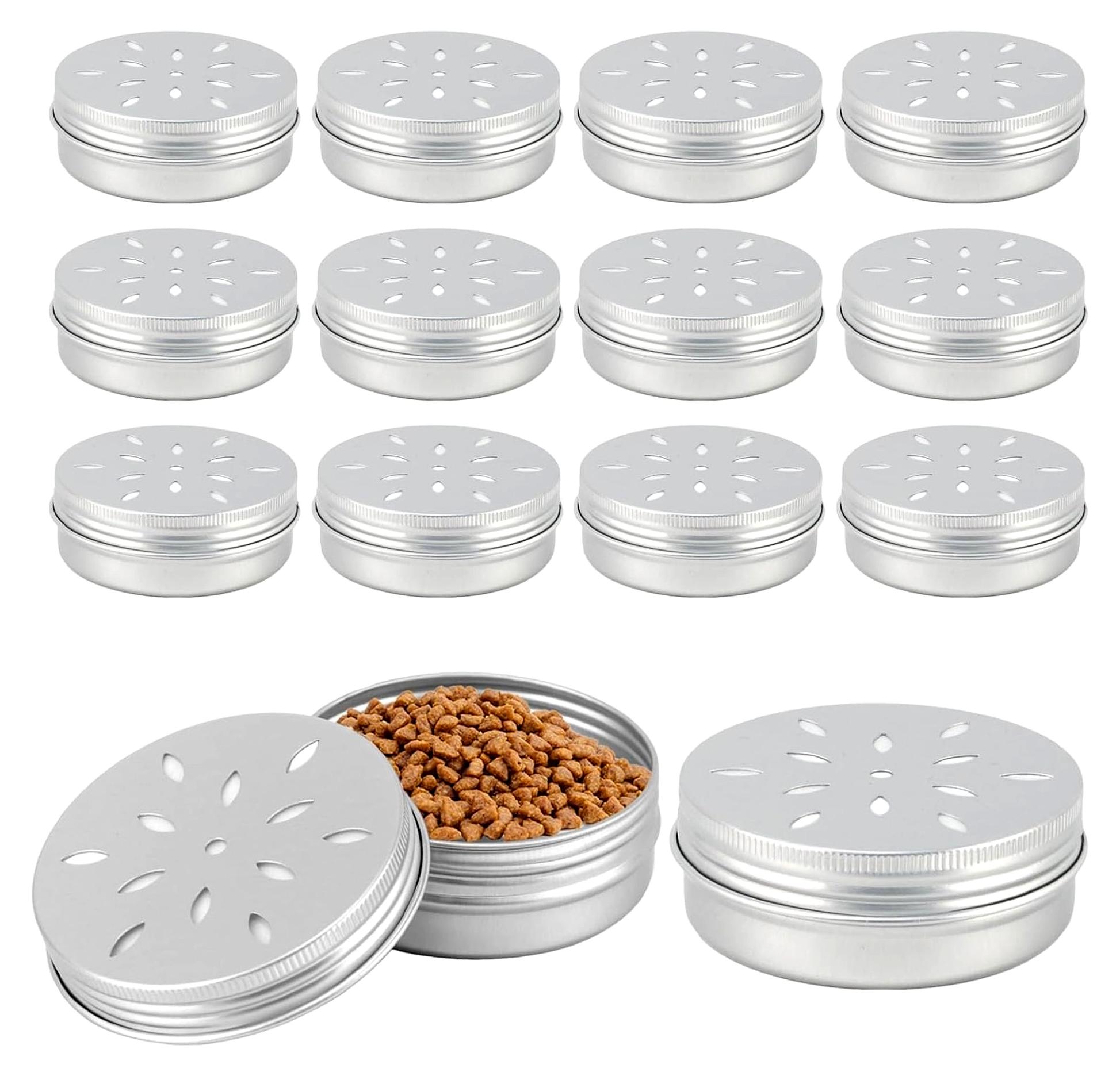 Markenlos Riechdosen für Hundetraining, 12 Aluminiumdosen für Fährtenarbeit und Suchspiele, Geruchsmemory Set mit 6,8 * 2,5 cm Größe, Geeignet für Hundeerziehung und Riechtraining