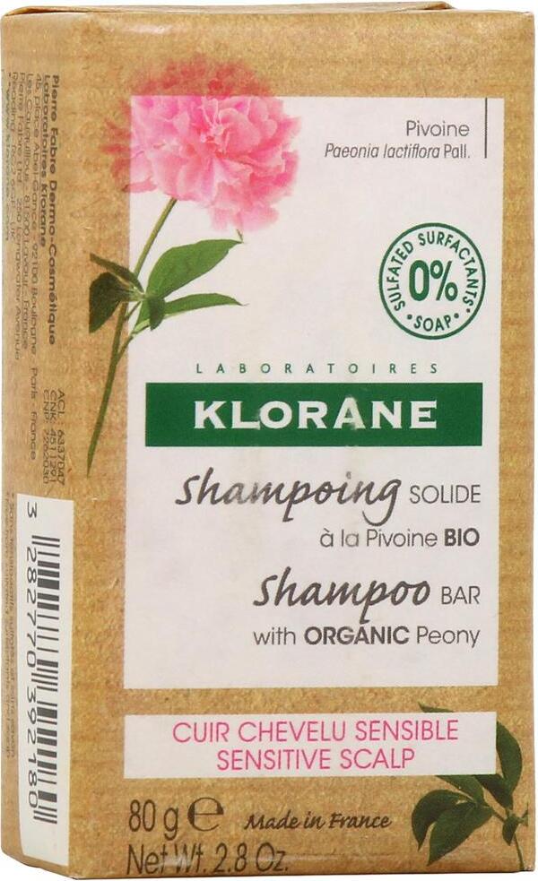 Klorane Peony tuhý šampón 80gr