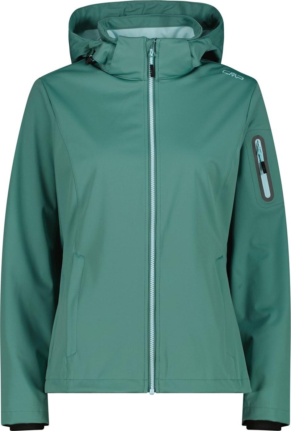 Cmp Woman Jacket Zip Hood Agave Agave 44 39A5016