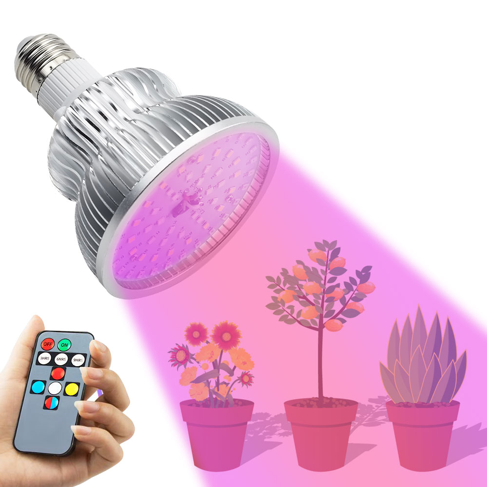 27W LED Grow Light Lamp Wuchs Licht Pflanzenlampe Vollspektrum für Gemüse Blumen 