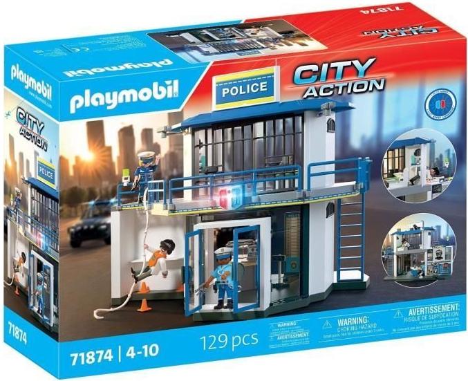 PLAYMOBIL Polizeistation mit Untersuchungsraum, City Action, 71874, 129 Teile, Ab 4 Jahren PL71874