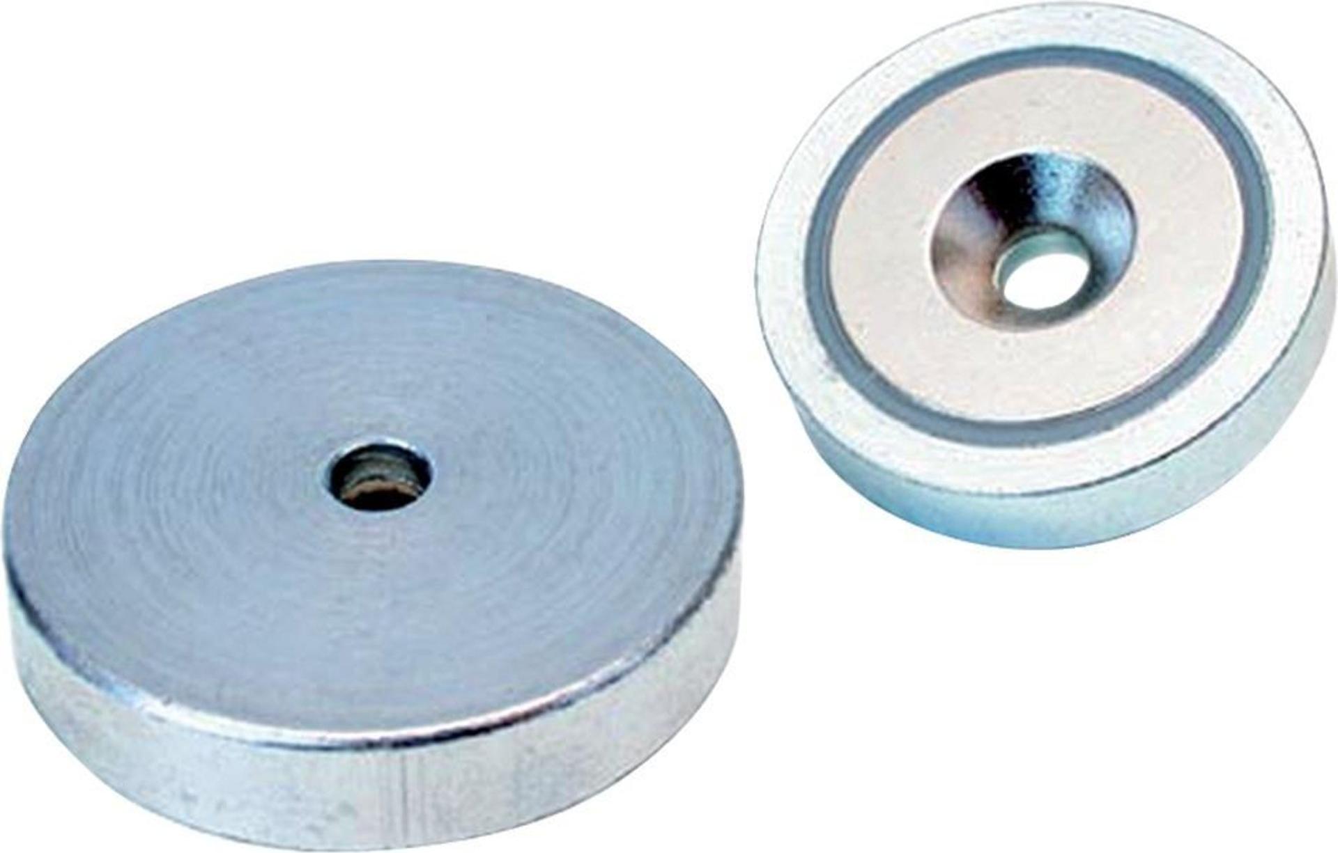 Beloh NdFeB-Magnet-Flachgreifer mit Durchgangsbohrung 20 x 6,0 mm BM 33.402/C