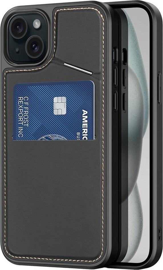 DUX DUCIS RAFI II MAG puzdro na mobilný telefón so stojanom kompatibilné s MagSafe vhodné pre IPHONE 15 čierne