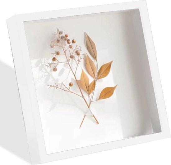 Famanu 3D-Fotoliste mit Innenmaßen 25 x 25 x 3 cm - Weiß SHSHOP