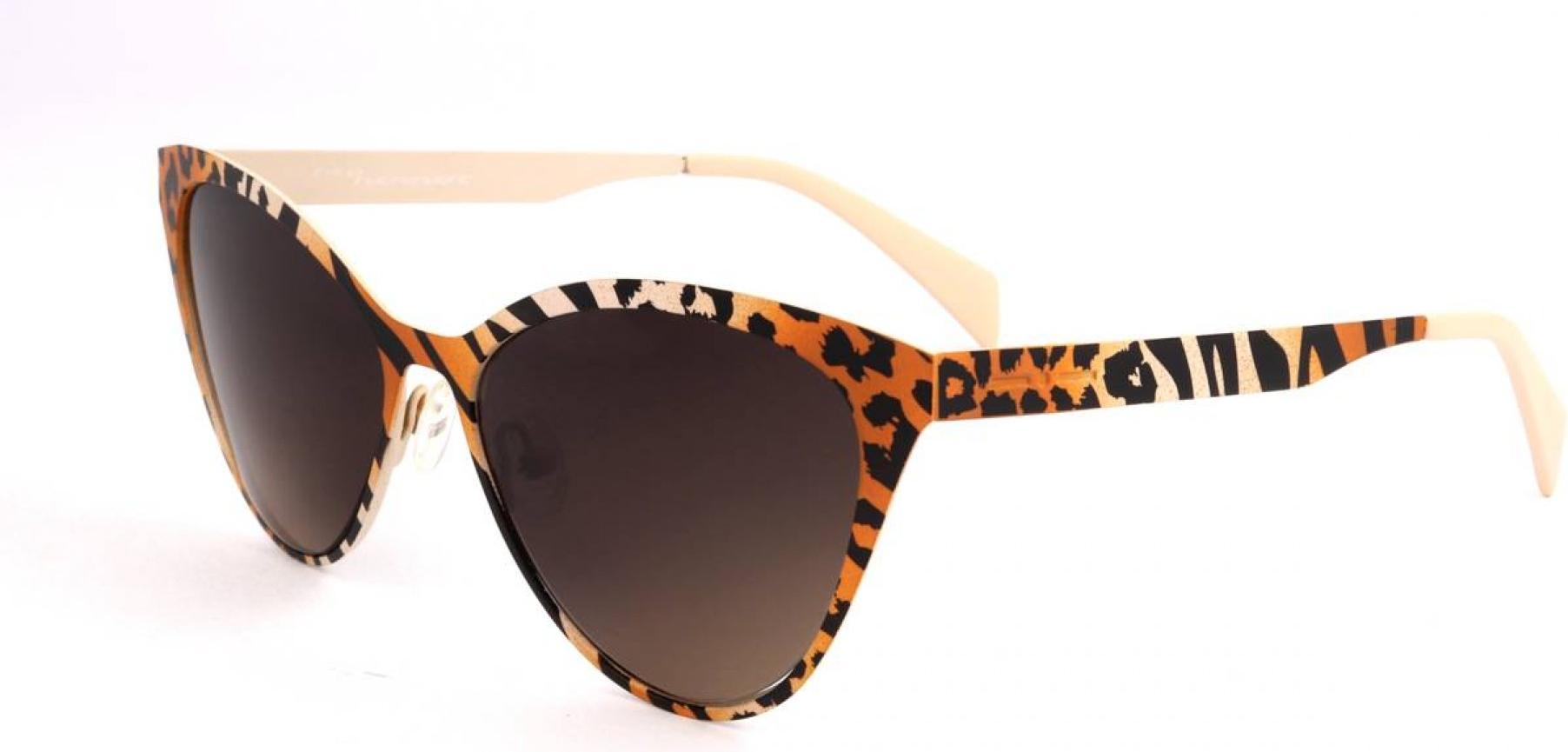 Italia Independent Sonnenbrille I I MOD METAL 022 ZEB.041 55 I-I MOD METAL 022 ZEBRAFFA