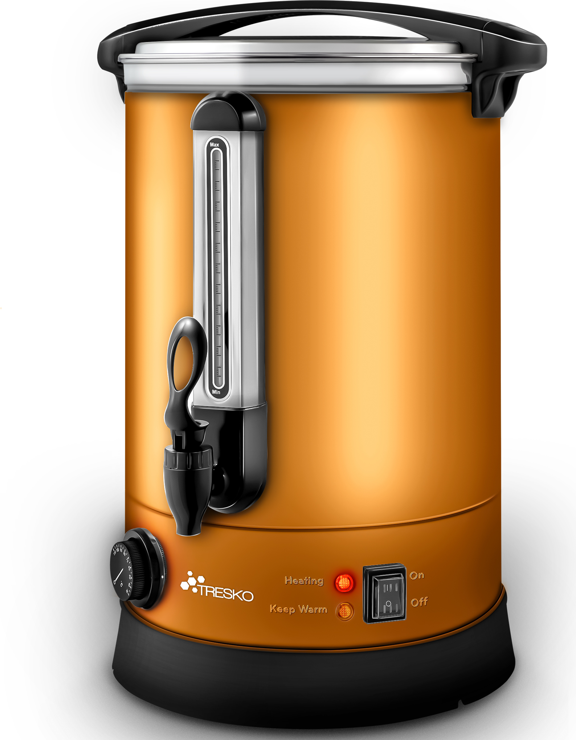 Bollitore Per Vin Brulé Da 10 Litri In Acciaio Inox - 1500W Con Termostato Regolabile E Rubinetto - 4