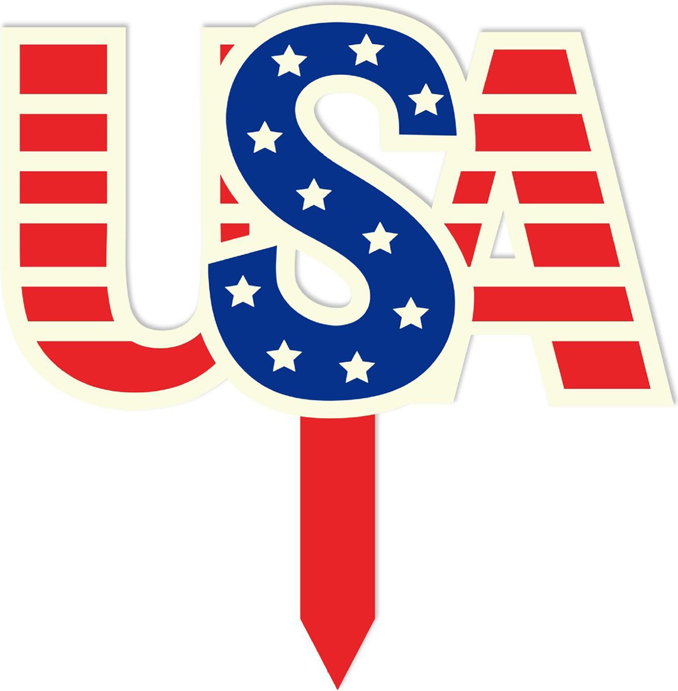 Hdvery Patriotischer Gartenstecker im amerikanischen Stil, Außenstecker, 4. Juli, Feiertagsdekor für Zuhause, Unabhängigkeitstag, Hof, Rasendekoration 4433606@Hdvery