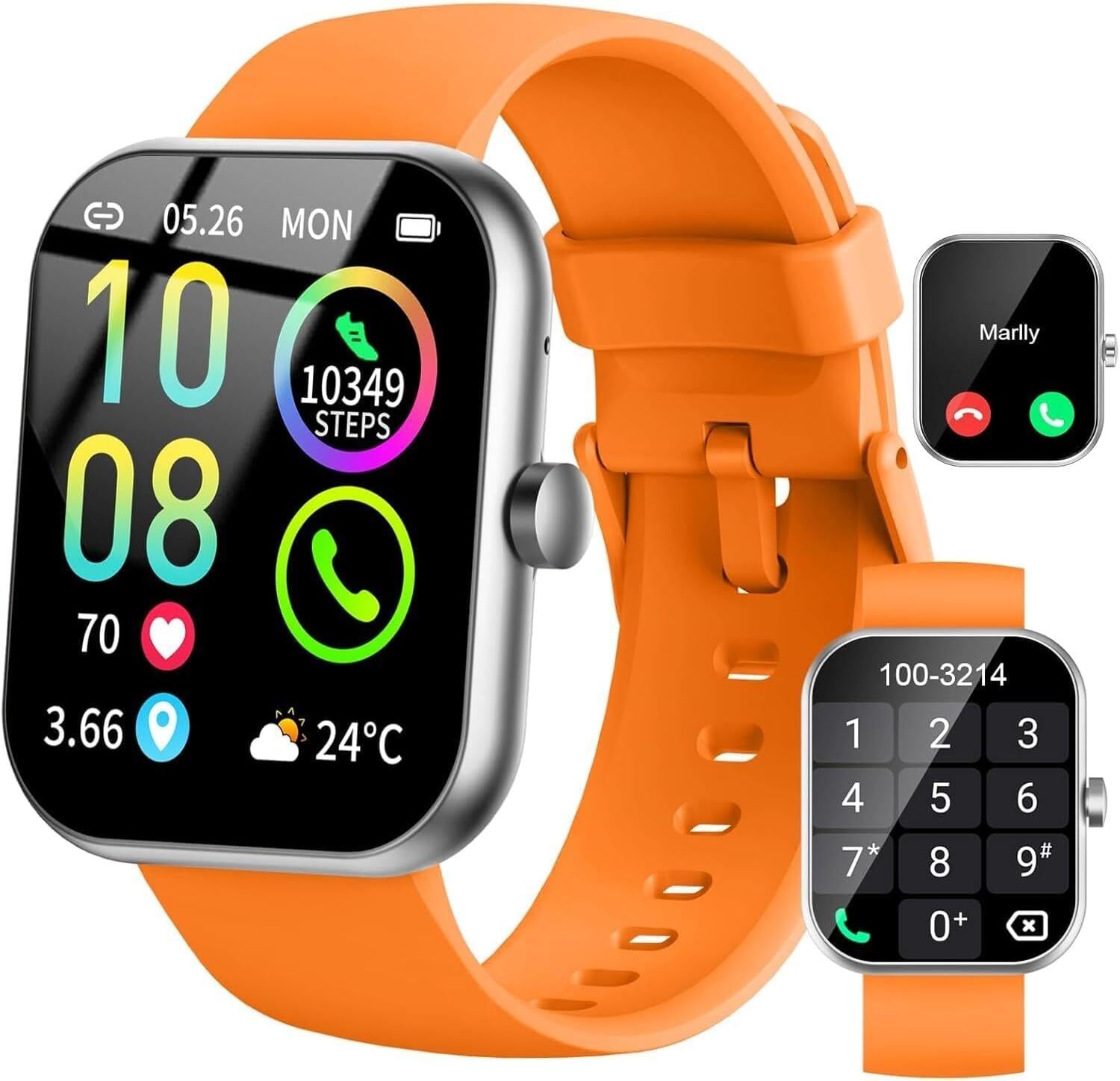 Smartwatch muži a ženy, fitness hodinky s tepovou frekvenciou, inteligentné hodinky športové hodinky pre Android