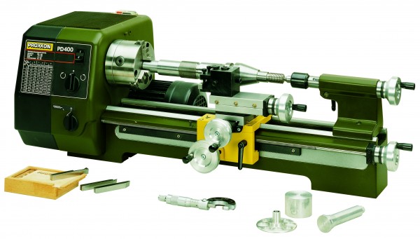 Proxxon Präzisionsdrehmaschine PD 400 870 W Motordrehzahl 1400/2800 /min 24400