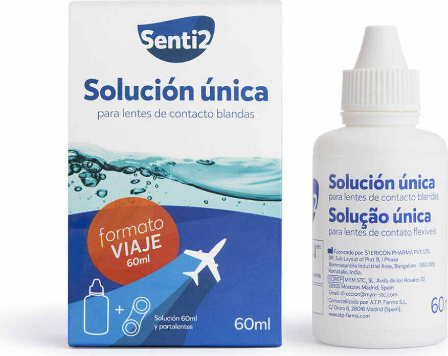 Senti2 UNIQUE Hyaluronsäurelösung + Linsenhalter 60 ml