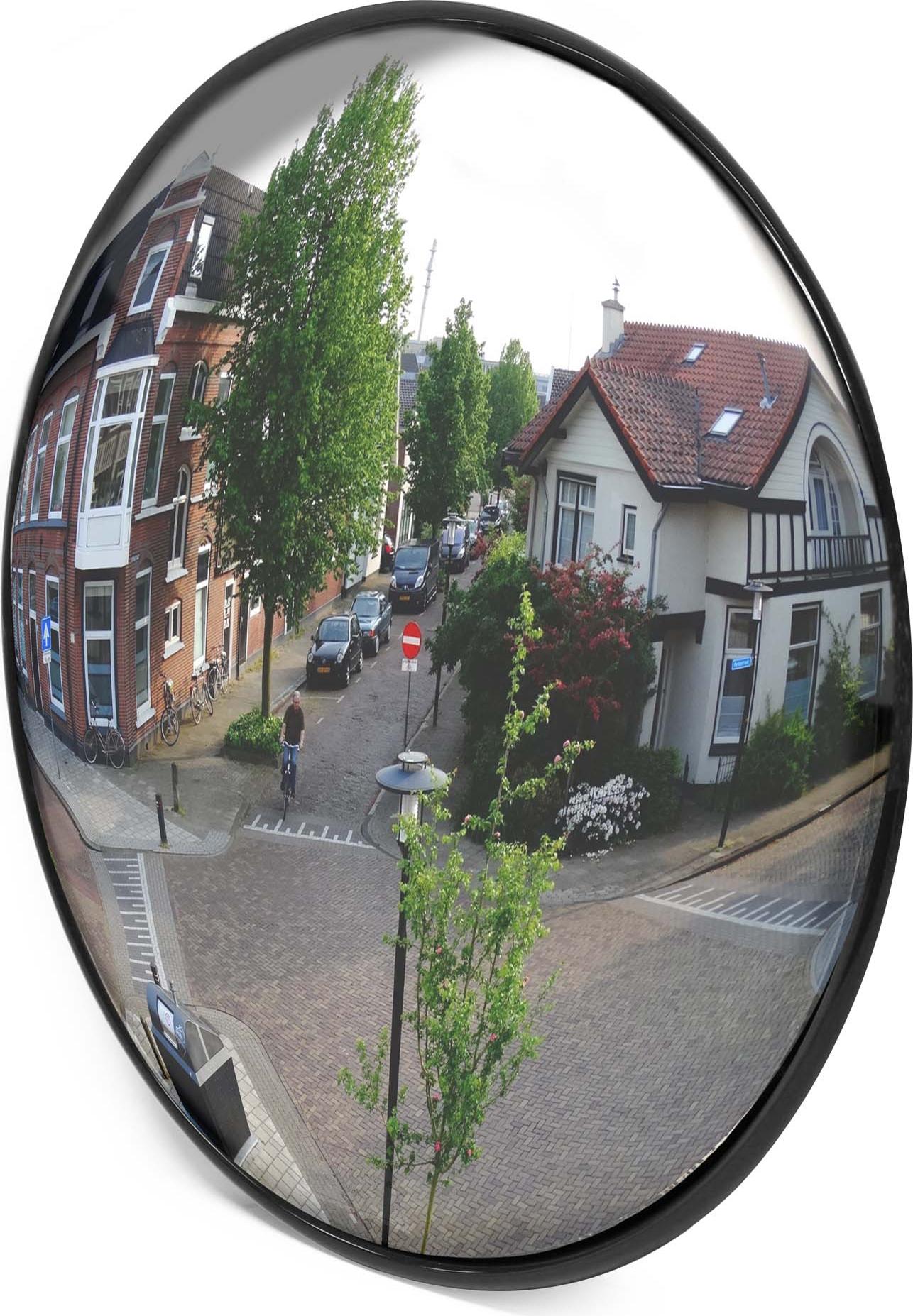 Produktbild von MIRAC Verkehrsspiegel – Ø 60 Cm, Acryl, Rot/weiß, Schlagfest, Mit Befestigungsset, Für Einfahrten & Kreuzungen