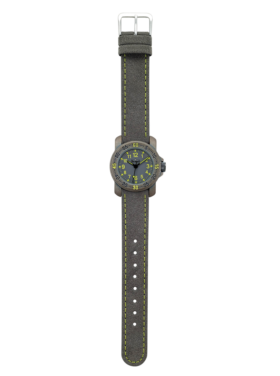 Scout Kinder Uhr Lernuhr Action Boys grau 280376032