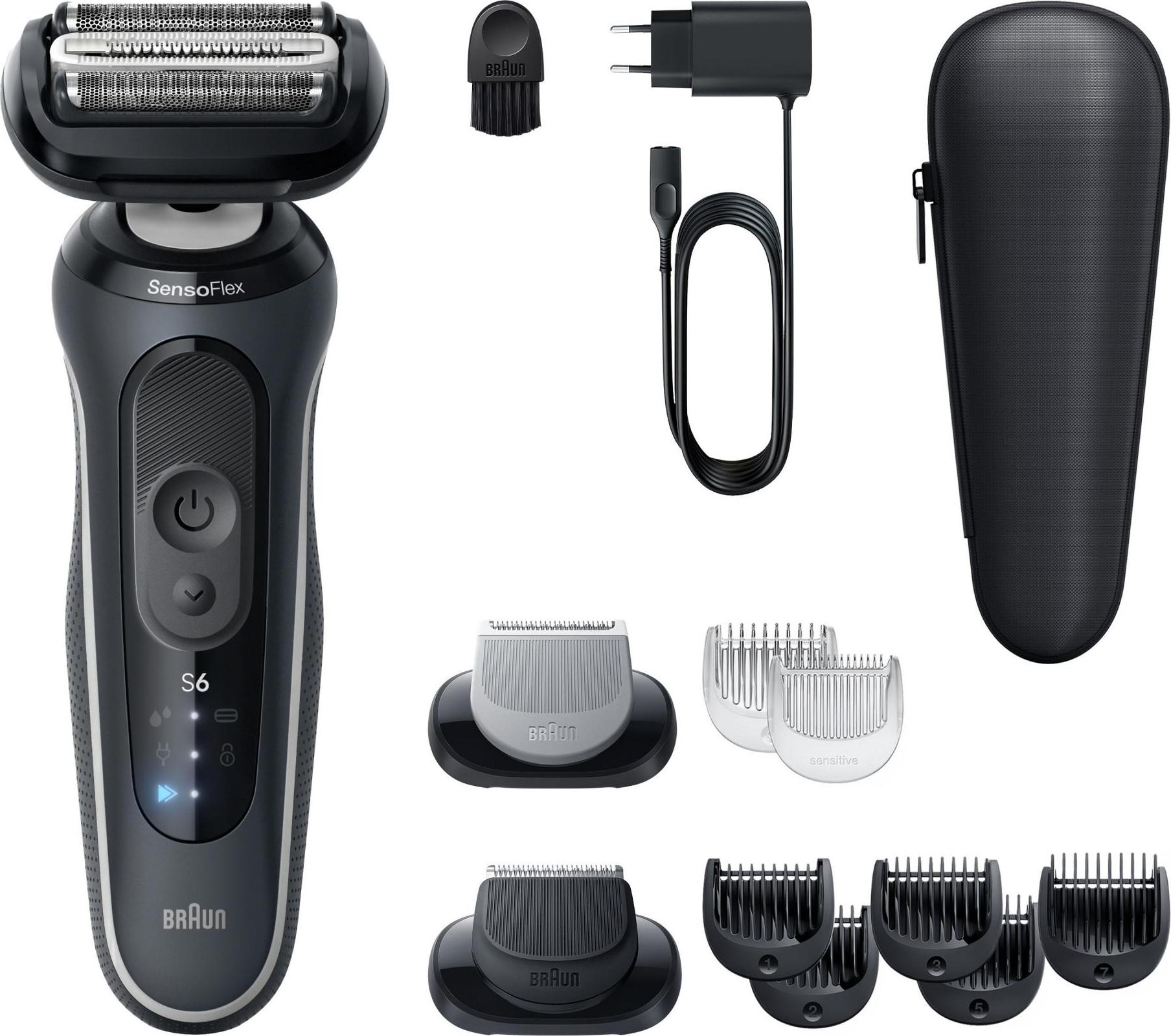 Series 6 Elektrorasierer, +2 Aufsätze, 62-G1650s Herrenrasierer