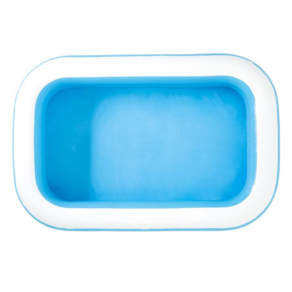L@LILI Rechteckiger Blauer aufblasbarer Pool Faltbarer Spa-Set mit einfachem Pool 190 * 140 * 60cm,1 intimer 