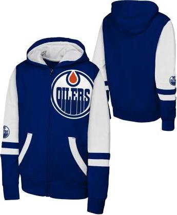 Outerstuff Dtská mikina Edmonton Oilers NHL Face Off Fz Flc Hd Edmonton Oilers NHL Face Off Fz Flc Hd Kinder-Sweatshirt Größe: Kinder XL (13 - 15 Jahre)
