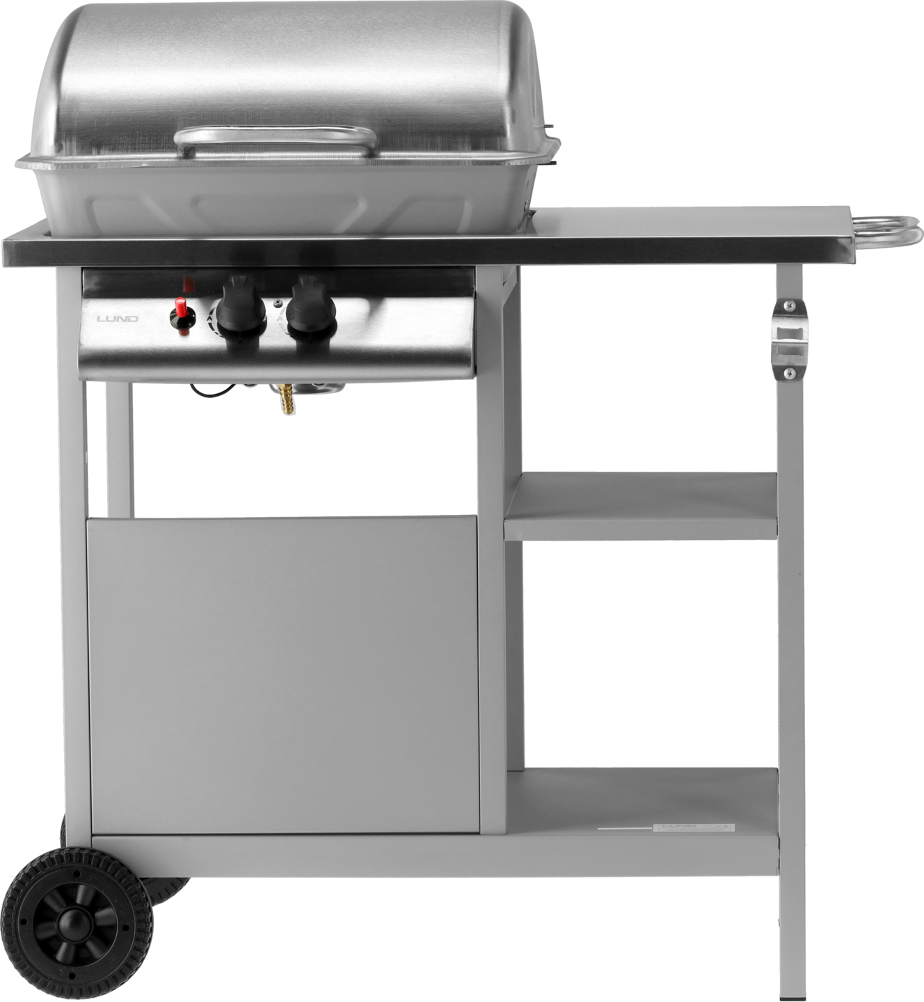 Plynový gril 5,5 kW, 2 horáky, nerezová oceľ 91,3 × 54,6 × 95,8 cm