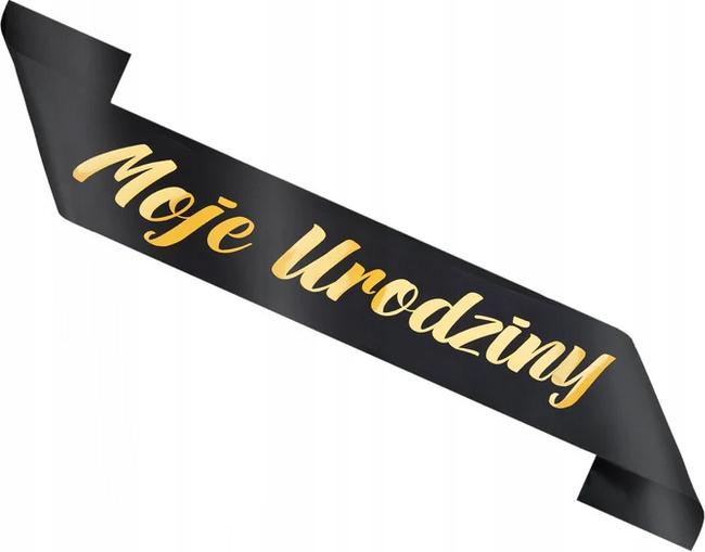 PARTYPAL Geburtstagsschärpe MY BIRTHDAY Geburtstagskind Schwarz Gold 160cm