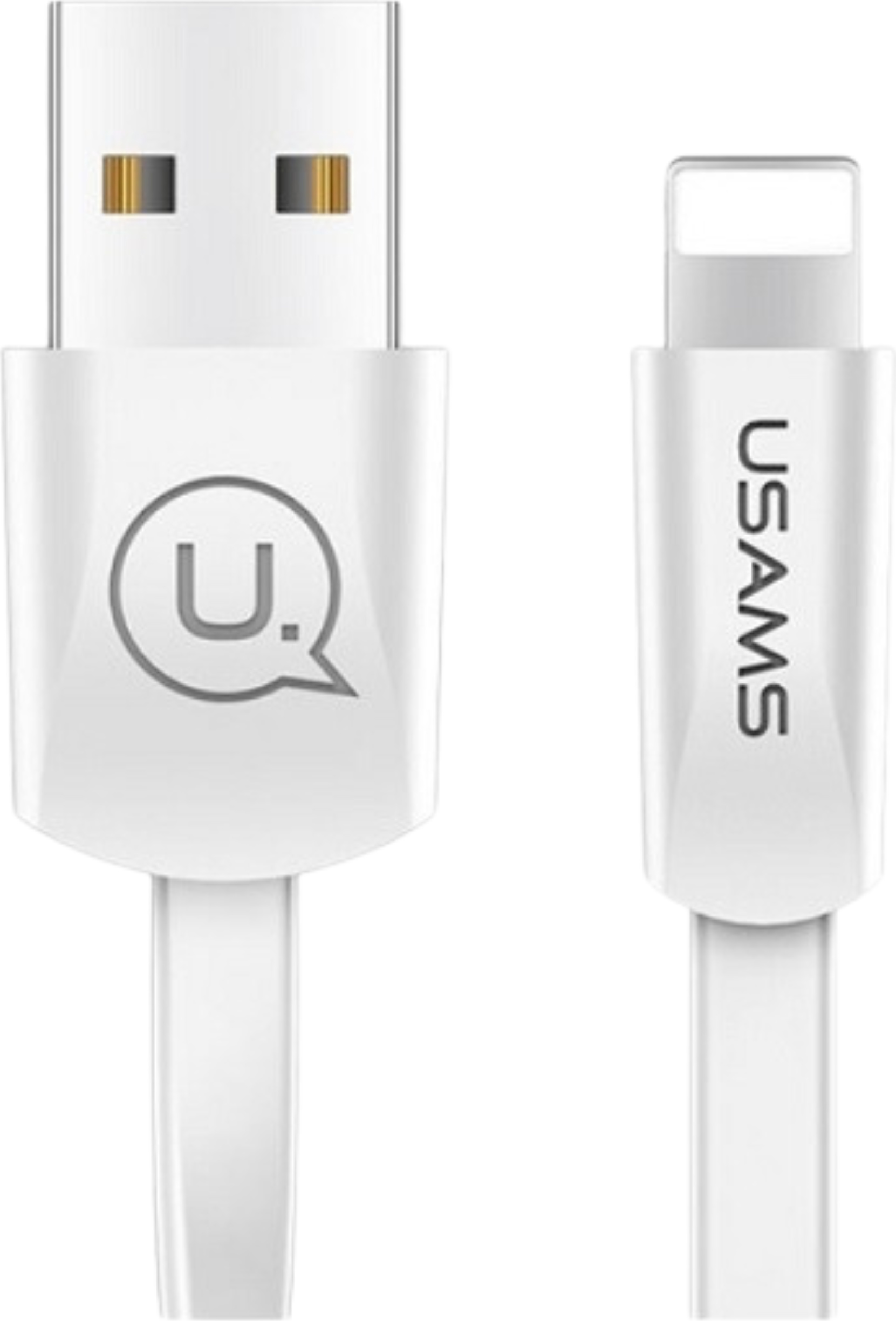 Usams U2 Lightning Plochý Kábel 1,2 M Biely/Biely Sj199Ip02 Iphone 5/6/7/8/X (Us-Sj199)