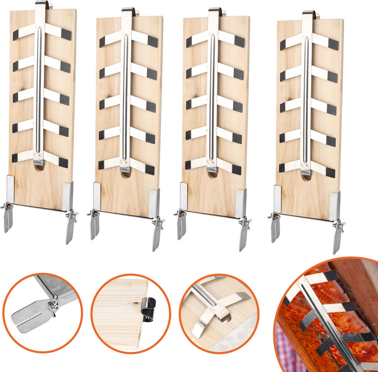 Jopassy doska na horiaceho lososa Doska z nehrdzavejúcej ocele Doska na horiaceho lososa Doska na horiaceho lososa Sada 4 kusov