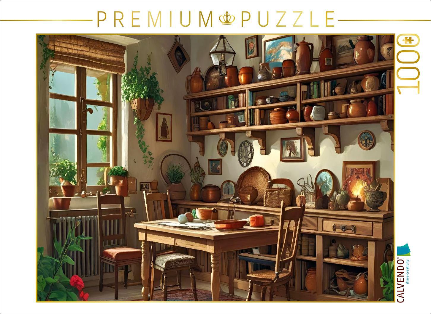 CALVENDO Puzzle Bauernküche | 1000 Teile Lege-Größe 64x48cm Foto-Puzzle für glückliche Stunden