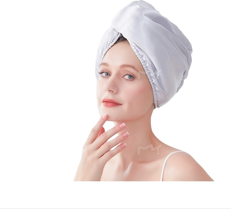 INF Doppelschichtiger Satin-Haartrockner mit breitem Schwanz Grau 370740