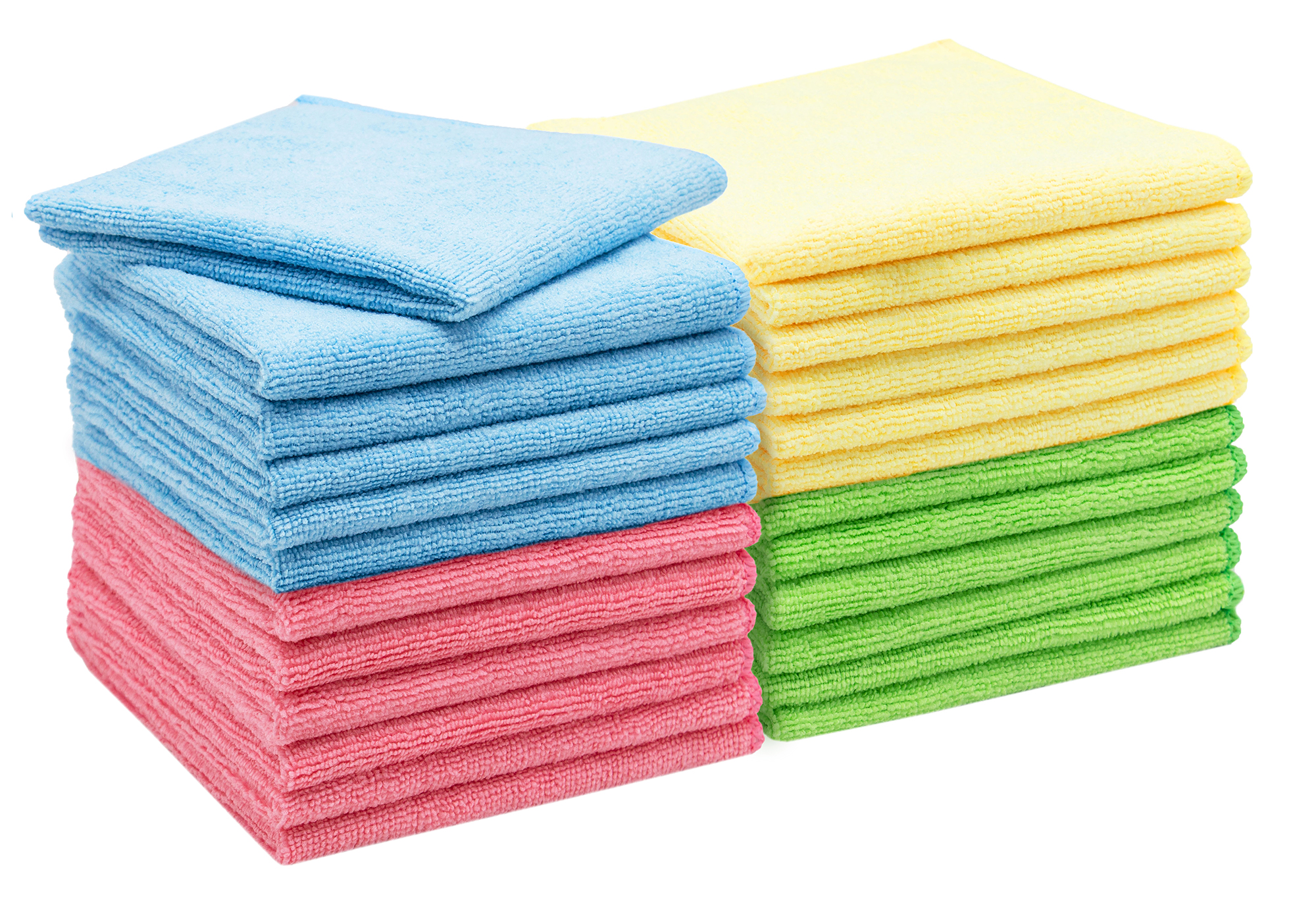 40x40 4 Farben  Microfasertuch Universal Putztuch Poliertuch Tücher Premium 